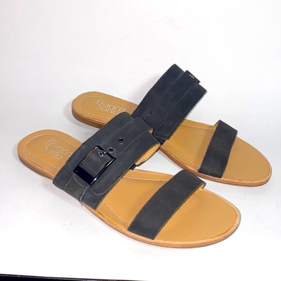 Franco Sarto blitz leather slip on sandals - Picture 1 of 6